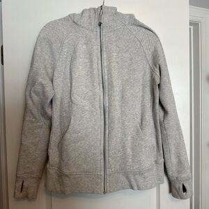 Lululemon Gray Scuba Zip-Up Hoodie